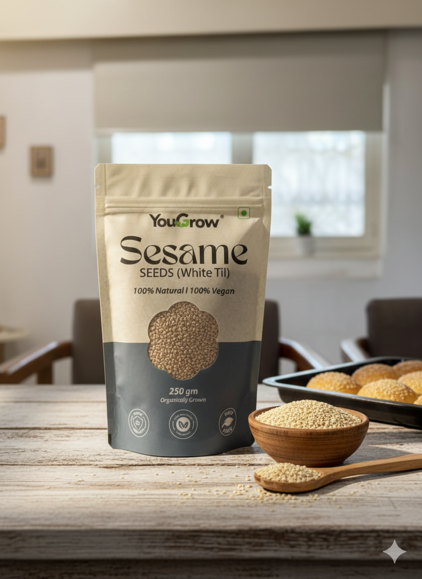 Artisan Sweetener & Crunch Duo - Jaggery Powder & Sesame Seeds Combo
