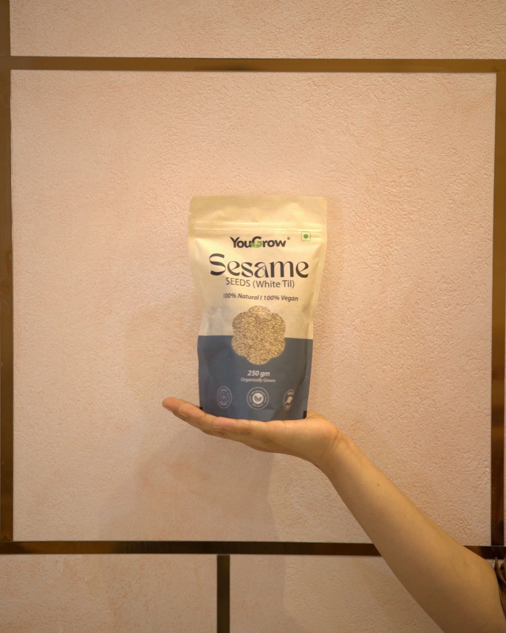 Raw White Sesame (Til) Seeds for Eating- 250gm | Everyday Essentials Indian Spices | Available in Pack of 2 & 3