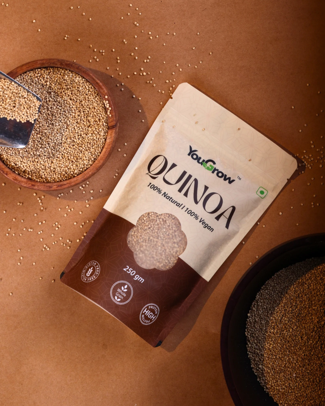 White Quinoa Seeds 250gm | 100% Wholegrain Cereal Superfood