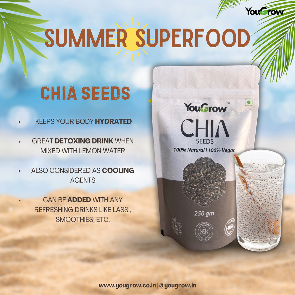 Chia (Sabja) Seeds 250g | Rich in Calcium, Protein and Fiber