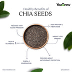 Chia (Sabja) Seeds 250g | Rich in Calcium, Protein and Fiber