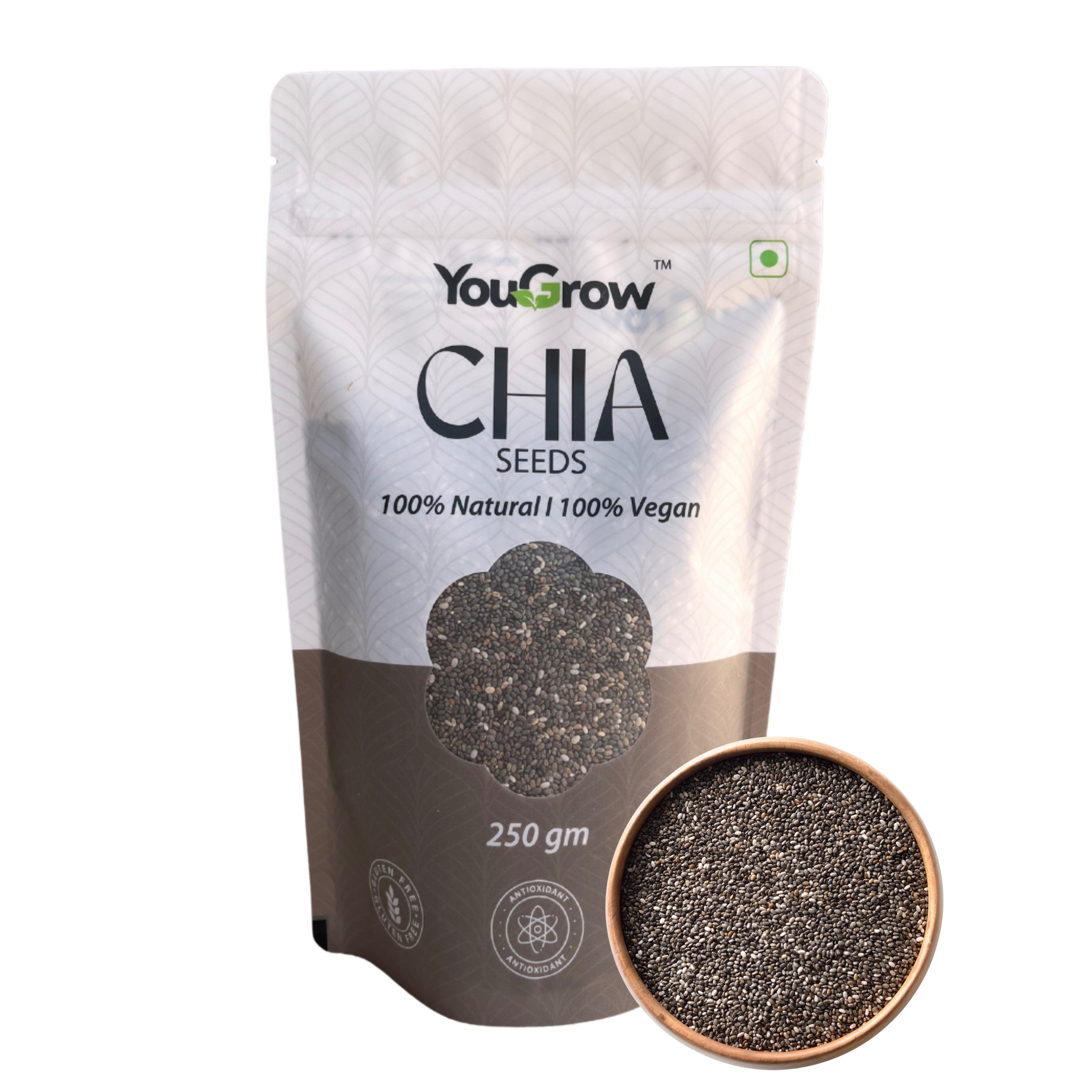 Chia (Sabja) Seeds 250g | Rich in Calcium, Protein and Fiber
