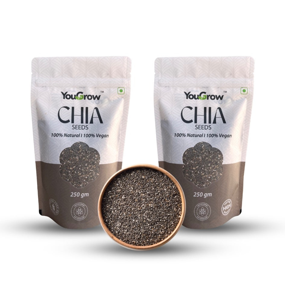 Chia (Sabja) Seeds 250g | Rich in Calcium, Protein and Fiber
