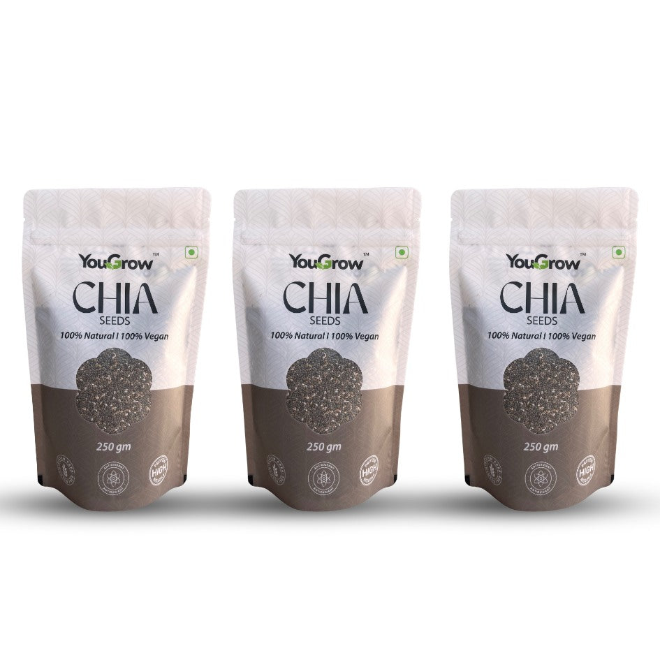 Chia (Sabja) Seeds 250g | Rich in Calcium, Protein and Fiber