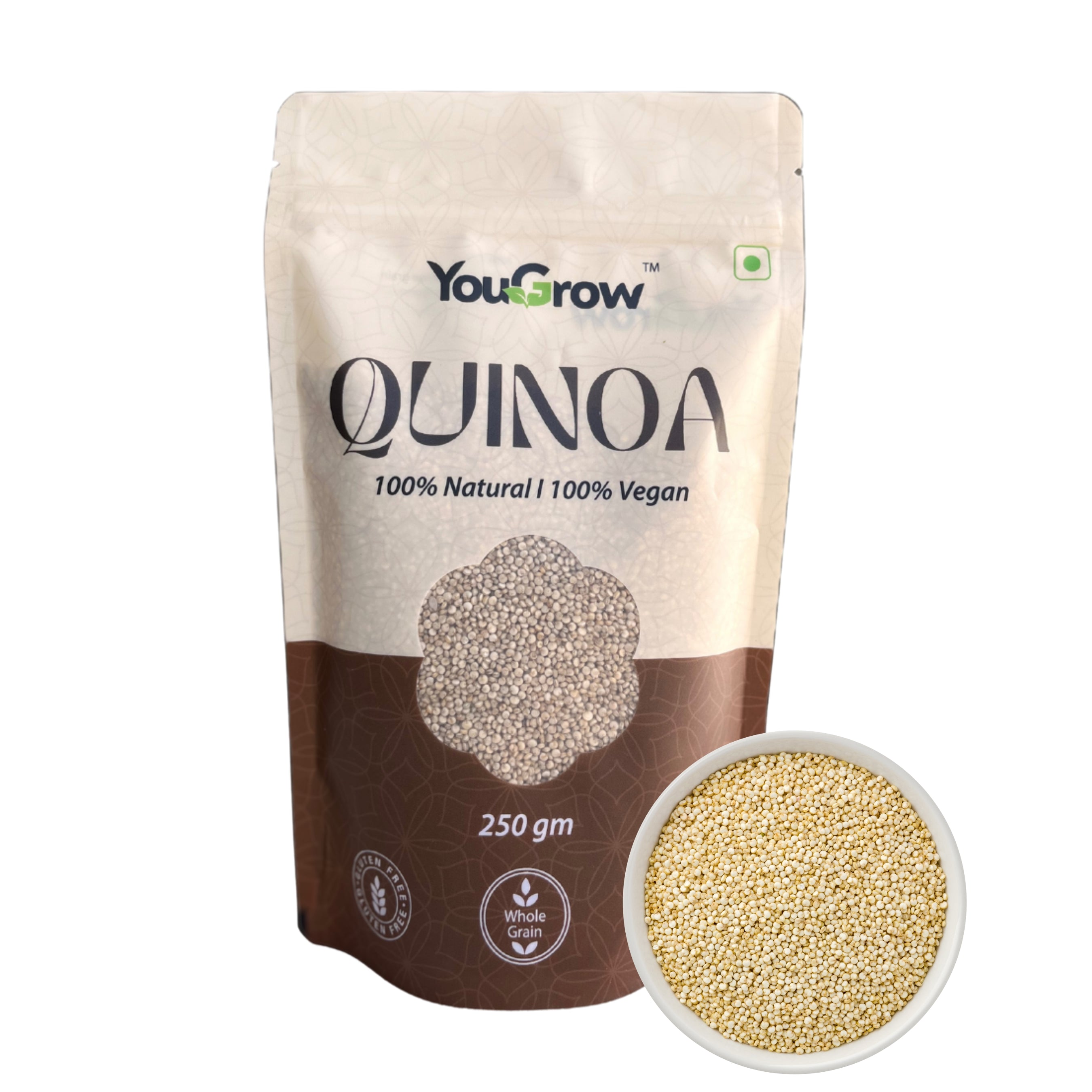 White Quinoa Seeds 250gm | 100% Wholegrain Cereal Superfood