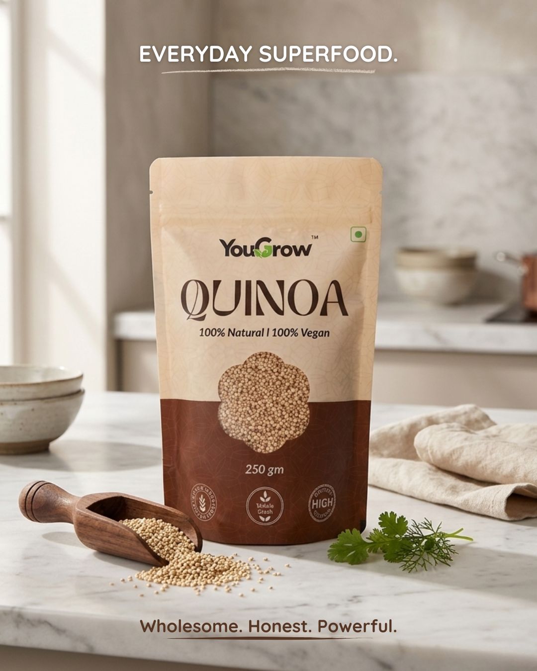 Quinoa 250g (PACK OF 2) | 100% Wholegrain Cereal Superfood