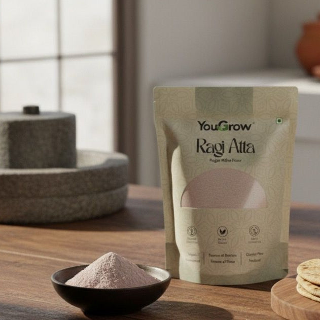 Ragi Flour (Atta) 500g - (Pack of 2) | Gluten-free Flour | Finger Millet | Vegan | Clean