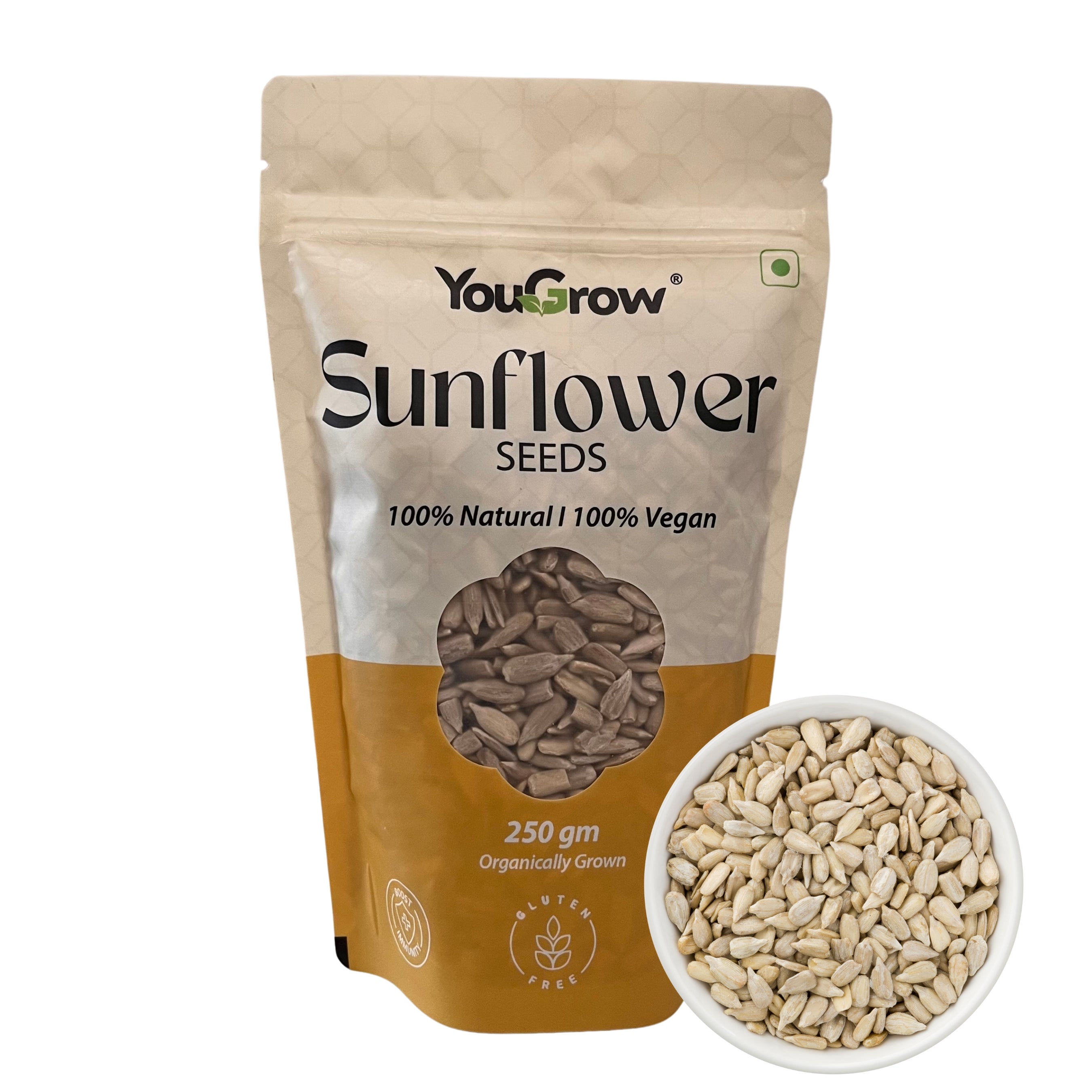 Raw Sunflower (Surajmukhi) Seeds 250gm | Source of Antioxidants